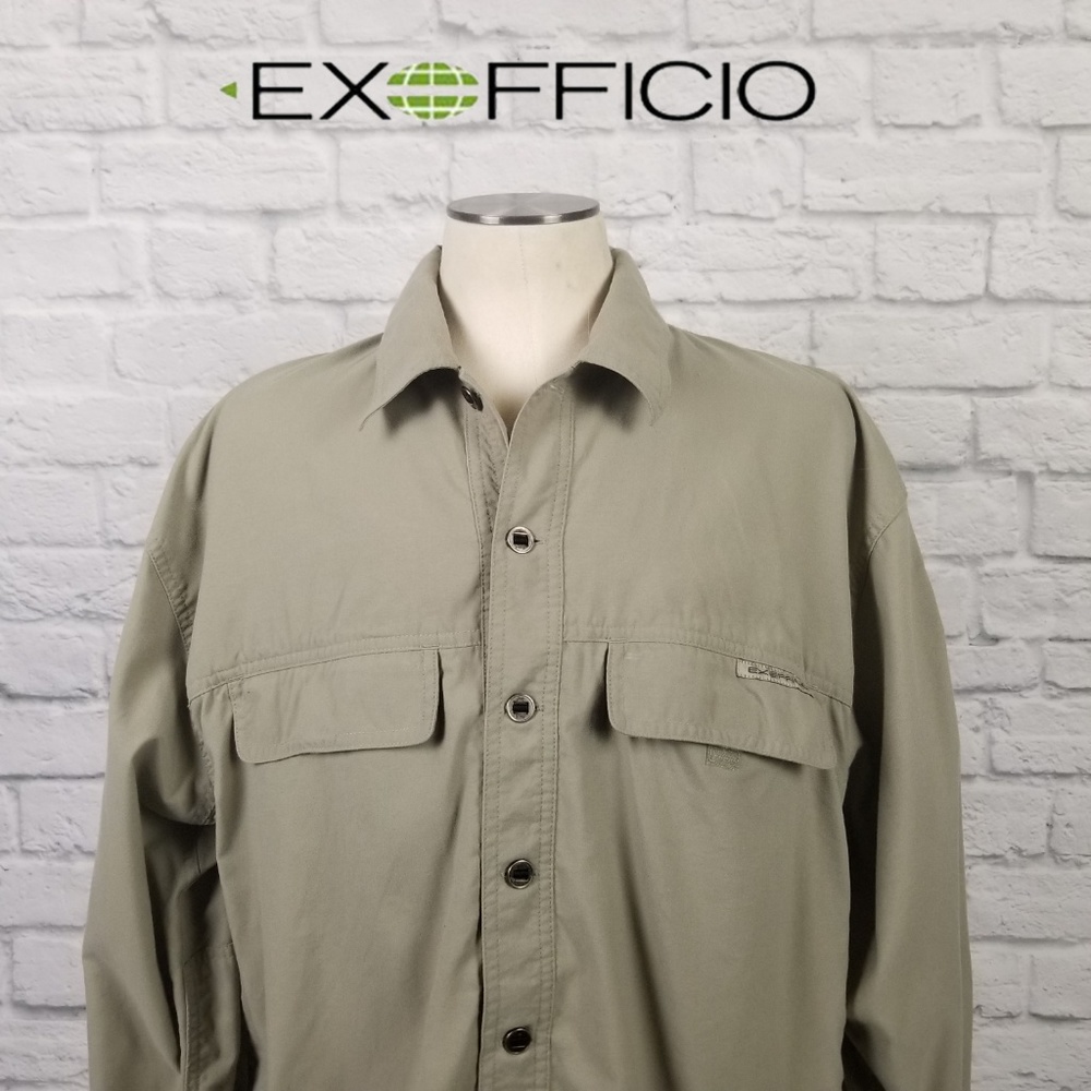 Exofficio Vented Nylon LS Shirt Sz M  A3